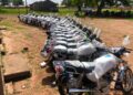 SALAGA SOUTH MP, HAJIA ZUWERA IBRAHIMAH DONATES TWENTY FIVE (25) MOTOR BIKES TO KULAW WARD.