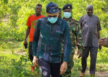 PROFESSOR KALAMONIA EMBARKES ON SAFARI TOUR WITH HON. MUSTAPHA ABDUL-HAMEED AT MOLE NATIONAL PARK.
