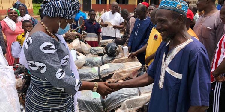 SALAGA SOUTH MP SUPPORTS KAFABA WARD WITH TWENTY FIVE (25) MOTORBIKES