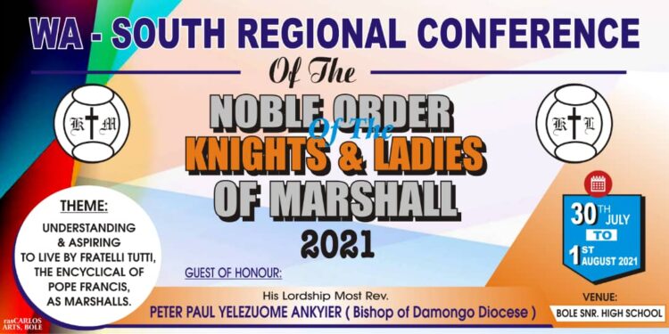 WA SOUTH REGIONAL CONFERENCE OF THE NOBLE ORDER OF THE KNIGHTS AND LADIES OF MARSHALL ENDS IN BOLE