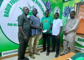Damongo MP Supports PAD FM (95.1) with 10,000 Ghana Cedis Ghana