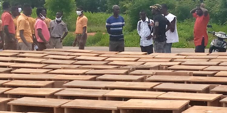 Assemblyman moves to end “No Desk Syndrome,” secures 218 mono desks for schools in Electoral Area
