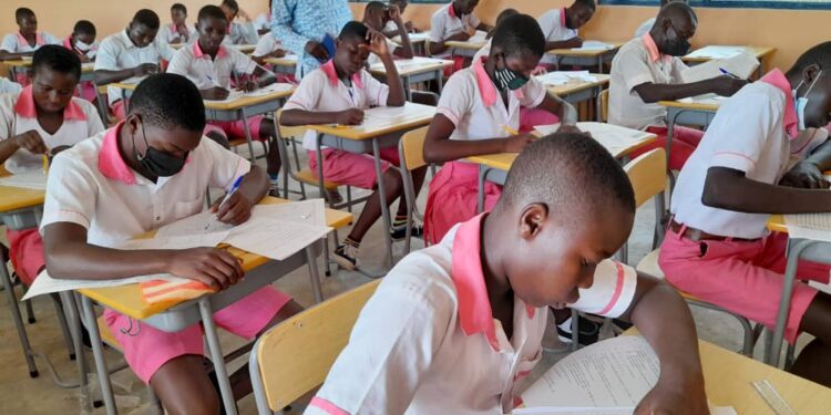 Damongo:West Gonja municipal BECE Candidates Begin 2021 MP Common Mock Examination.