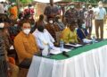 German Ambassador and Abu Jinapor hand over fire prevention  and management logistics to fire volunteers
