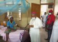 Most Rev. Bishop Peter Paul visits yellow fever patients at West Gonja hospital