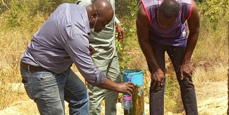 West Gonja MCE leads officials of Ghana water company to Broto water project site