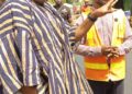 Savannah regional minister inspects ongoing asphalt overlay works in Damongo