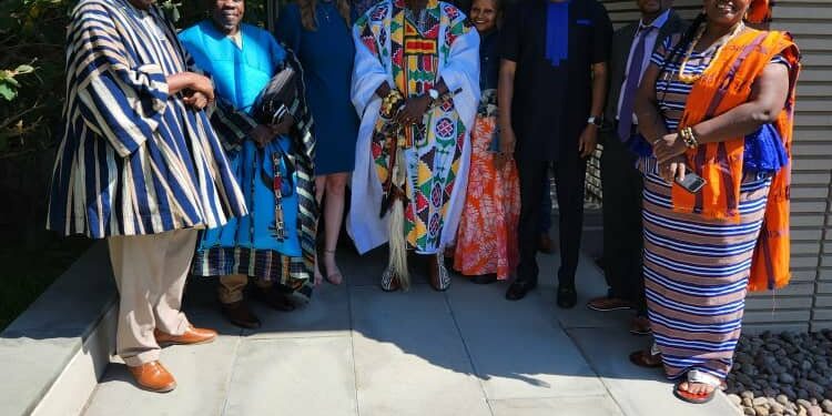 Buipewura Jinapor II, Hon. Saeed Muhazu and others showcases Savannah Region to the world in an Africa Diaspora Business and Investment round table in the United States.