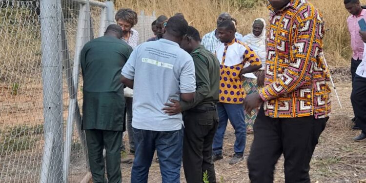 Ghana Wildlife Society Inaugurates Solar powered Drip Irrigation Facility for women CREMA members at Mognori in the West Gonja Municipality.