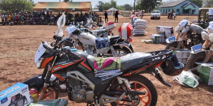 Alhaji Adam Gariba wins overall best farmer for West Gonja municipality.