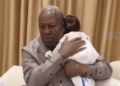 Ex president John Mahama welcomes grandchild Alyazia