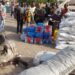 Former President Mahama supports funeral of late Gonja king with food items.