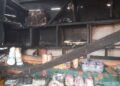 Fire guts shop, burns provisions to ashes