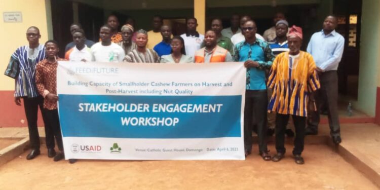 Green for Change Ghana holds stakeholder engagement workshop with smallholder Cashew farmers at Damongo