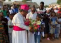 S/R: Damongo Catholic Bishop pays pastoral visit to Martyrs of Uganda pastoral area amidst a rousing welcome in Bole.