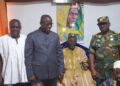 Defence Minister, Dominic Nitiwul pays courtesy call on King of Gonjaland at Damongo.