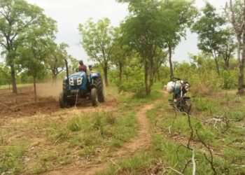 Farmers in Sori Electoral area eulogize Abu Jinapor for supporting them with tractor to plough their farmlands.