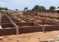 Laborers at the Damongo market project site unhappy over allowance payment irregularities.