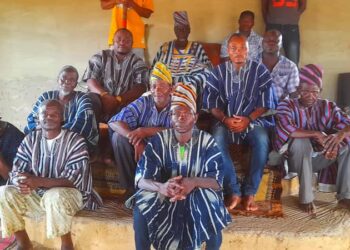 Savannah region NPP executives commemorates Deng festival with the people of Sonyo, paid courtesy call on Sonyowura Kanyiti.