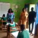 Savannah Regional Education Director, Madam Mabel Judith Micah monitors BECE at North East Gonja and East Gonja examination Centers.