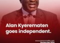 Alan Kyeremanten Announces Independent Candidacy for 2024 Elections After Resigning from NPP