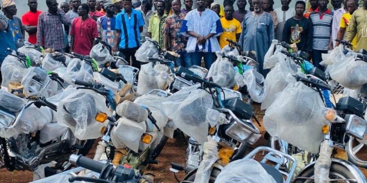 Salaga North MP Donates Motorbikes to Polling Stations