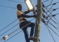 Hangaline – Ngbaripe – Alhassankura Assemblyman hopeful installs 20 LED street lights in electoral area.