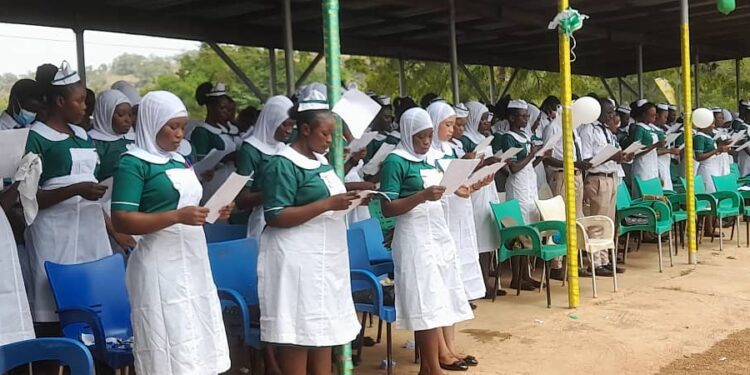 Damongo Nurses and Midwifery Training college holds Matriculation and Graduation ceremony at Damongo