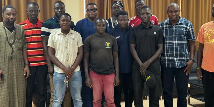 BASE ONE YOUTH GROUP visits reg. minister, invite him to a motivational stakeholders forum in 2024