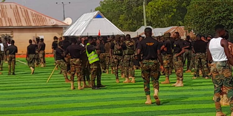 Security services holds Unity Walk to Promote Harmony and Collaboration in Damongo