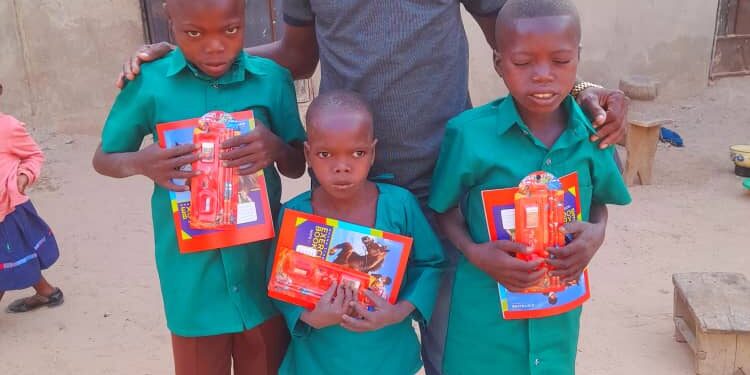 Assemblyman Elect enrolls three vulnerable Children into school, supports them with Uniforms and learning materials.