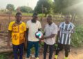 Assembly Member Supports Football Teams and Children’s Groups with footballs.