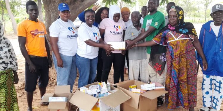 Naada Jinapor Foundation Donates Essential Drugs to Health Facilities in Damongo