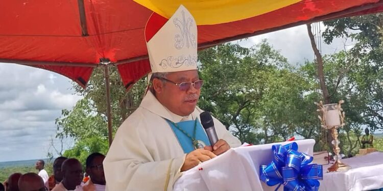 Bishop Of Damongo Diocese Highlights the Significance of the Assumption of Mary in Solemn Homily at Sonyor