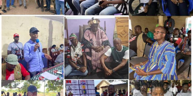 THE SAVANNAH YOUTH WORKING COMMITTEE OF THE NDC TOURED 4 CONSTITUENCIES IN THE SAVANNAH REGION.