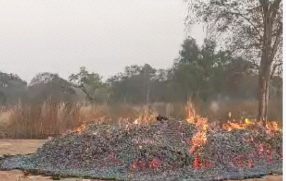 Savannah regional minister’s heeps of maize completely burn into ashes at his farm