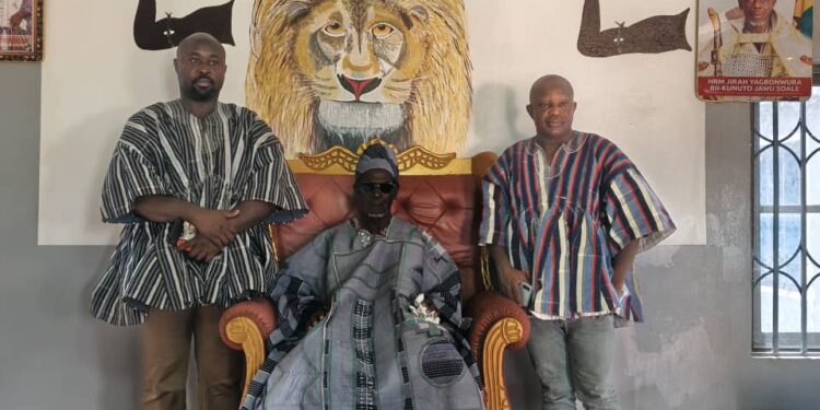 Savannah Regional Minister Hon. Salisu Bi-Awuribi Esq., And Central Gonja DCE, Pay Courtesy Call on Traditional Authorities.