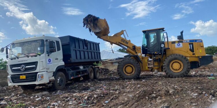 West Gonja Municipal Assembly Clears Heaps of Refuse at Galamsey Station and 7.7 Junction