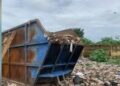 Shocking moment in Damongo as new born baby found in a refuse site