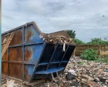 Shocking moment in Damongo as new born baby found in a refuse site