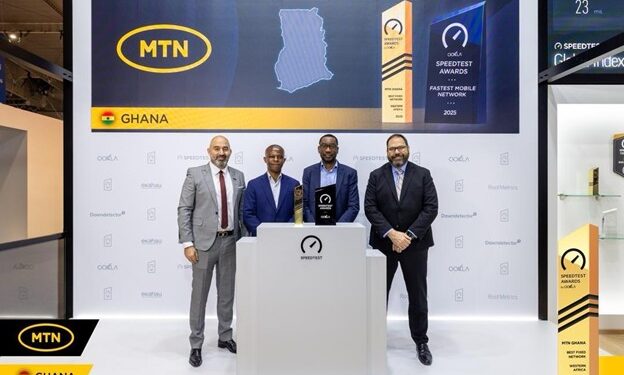 MTN Ghana Sweeps OOKLA Speedest Awards At MWC 2026, Named Fastest Mobile And Best Fixed Network In Ghana And WA