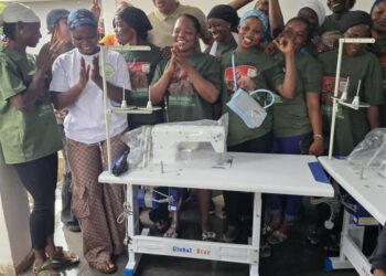 Women Empowerment: Adam Mutawakilu Donates 15 Industrial Sewing Machines to Women’s Group in Damongo