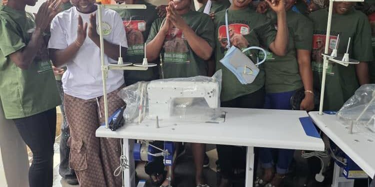 Women Empowerment: Adam Mutawakilu Donates 15 Industrial Sewing Machines to Women’s Group in Damongo
