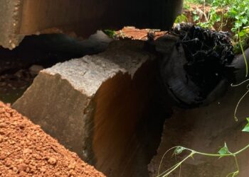 Hangaline Assemblyman calls for halt in Gravel hauling as Damongo Cemetery Road culvert Faces Imminent Collapse.